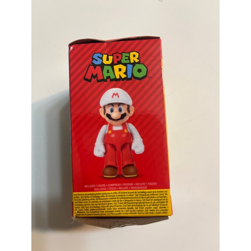 Super Mario Fire Mario 2.5" Fig Jakks Pacific NEW‎ BOX 2023 Nintendo
